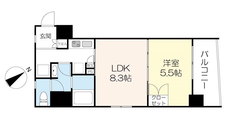 Legabene八丁堀 間取り図