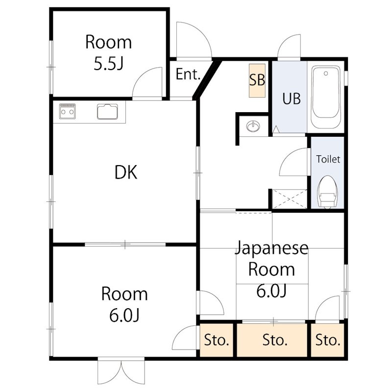 メゾン旭C棟 間取り図