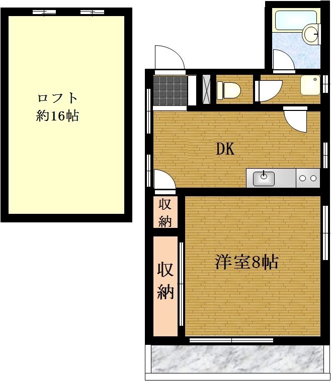 ほていビル  間取り図