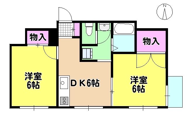 ドエルさつき 間取り図