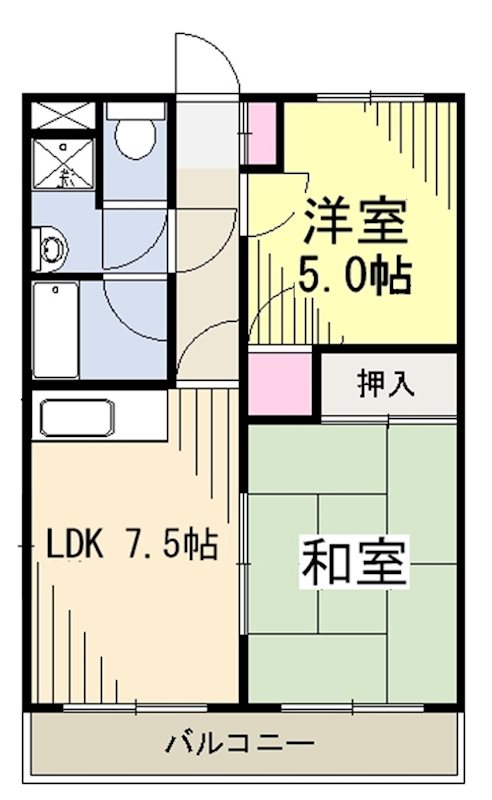 パークサイドハイツ 間取り図
