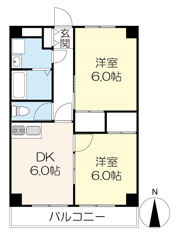 コーポ東日暮里   間取り図