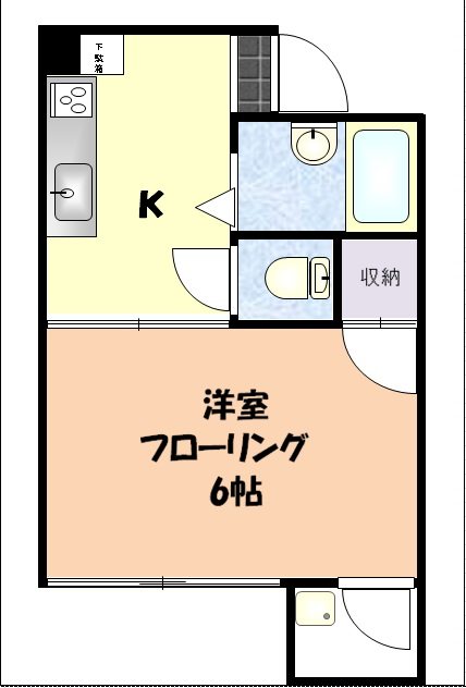 クローバー上野 間取り図