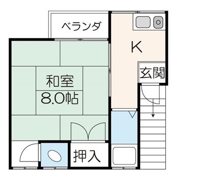 フラット若林   間取り図
