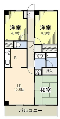 木崎台マンション   間取り図