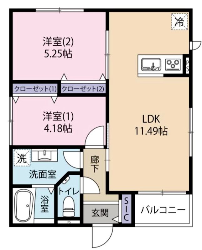アーツ駒込 間取り図