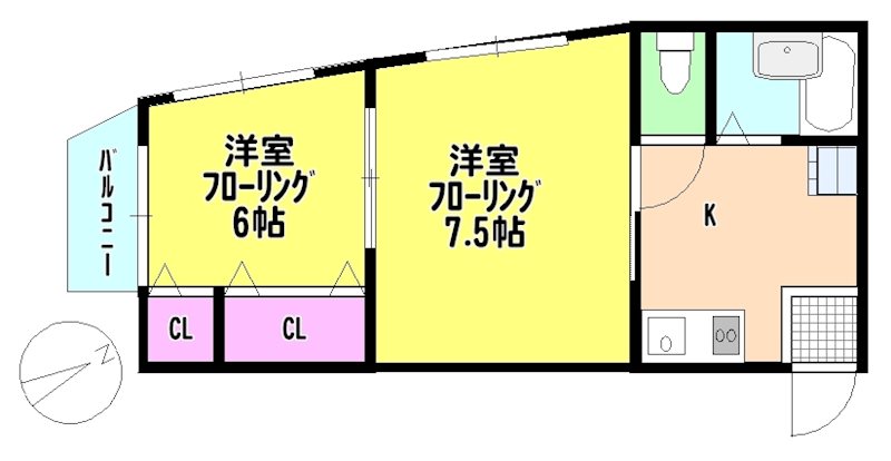 テラ21ビル   間取り図