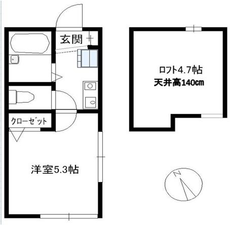 マ・ピエス東生田弐番館 間取り図