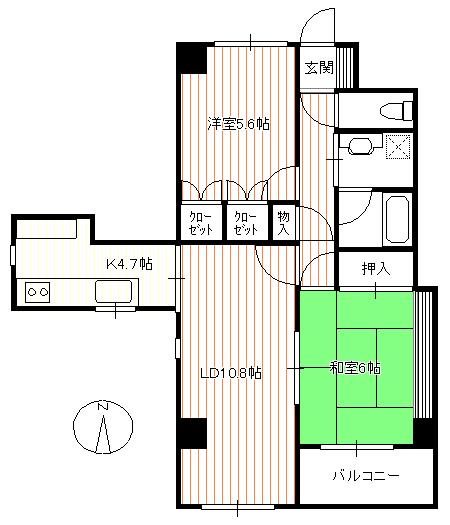 アイディコート新御徒町 間取り図