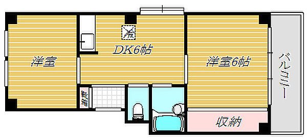 クレール赤堤 間取り図