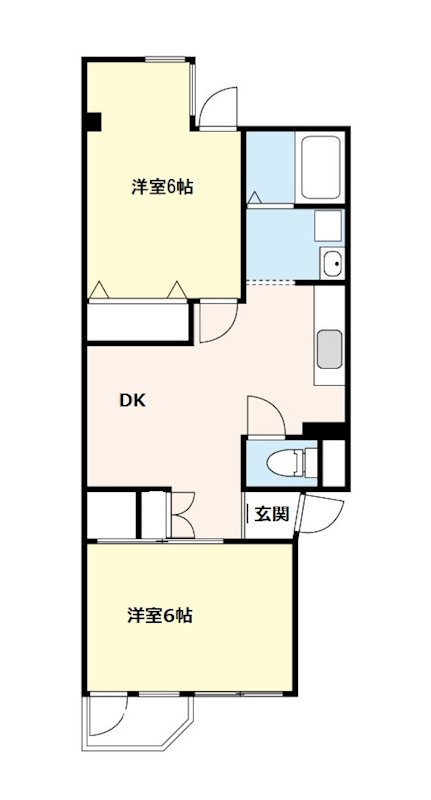 パール仲町マンション 間取り図
