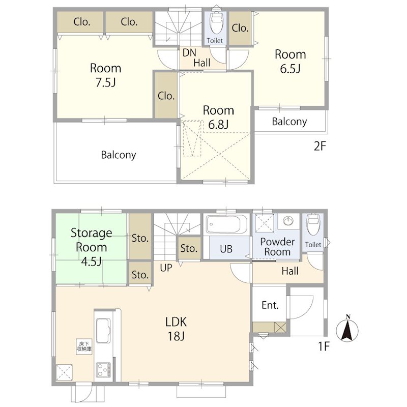 八千代緑が丘戸建 間取り図