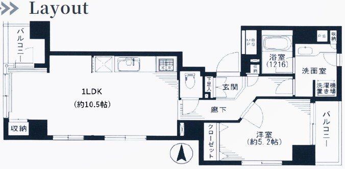 デュオ・スカーラ浅草国際通り 間取り図