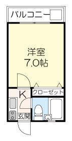 フラット高円寺南１  間取り図