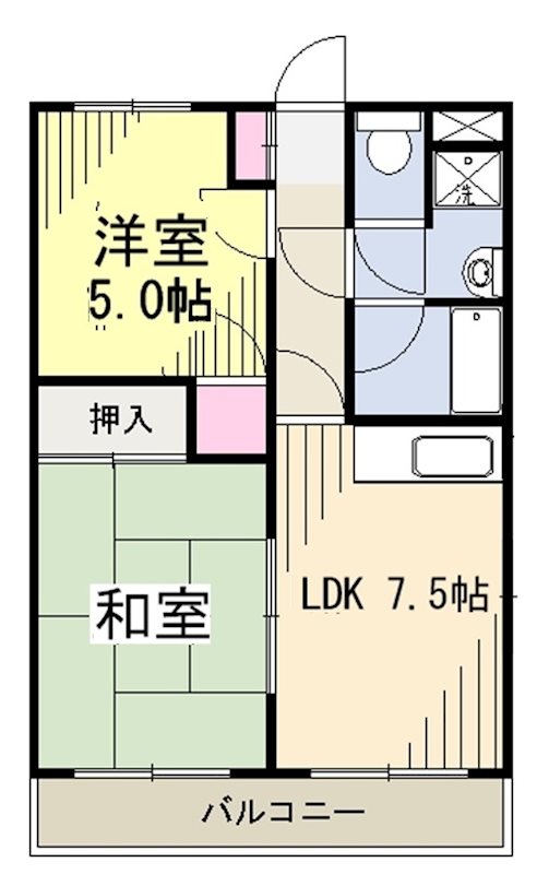パークサイドハイツ 間取り図