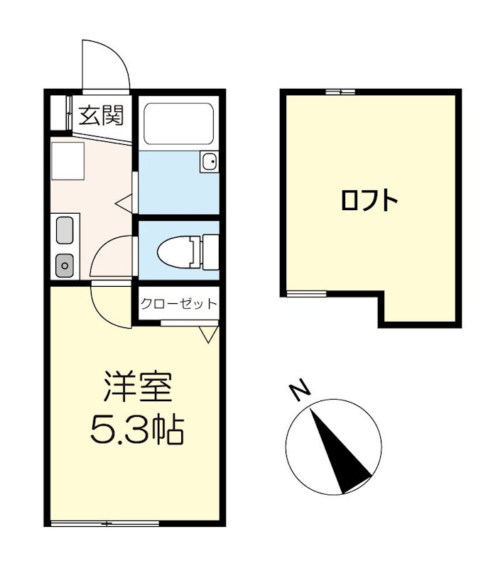 マ・ピエス東生田弐番館   間取り図