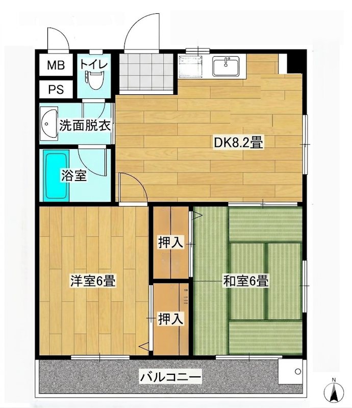 マンション第7松戸 間取り図