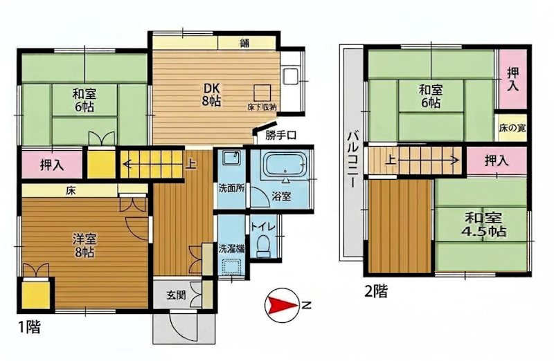 幸田戸建 間取り図