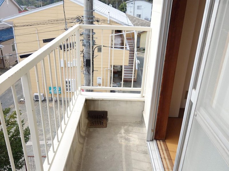 村越第二マンション ベランダ