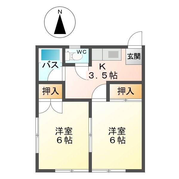蒼久保サンルートマンション 間取り