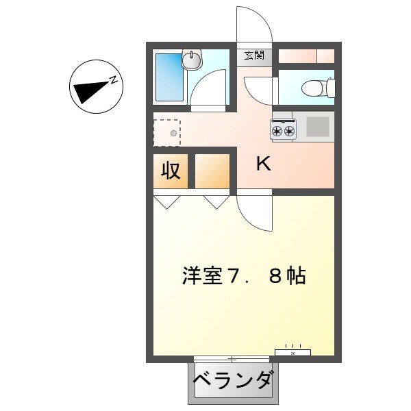 ハイツハープＢ 間取り