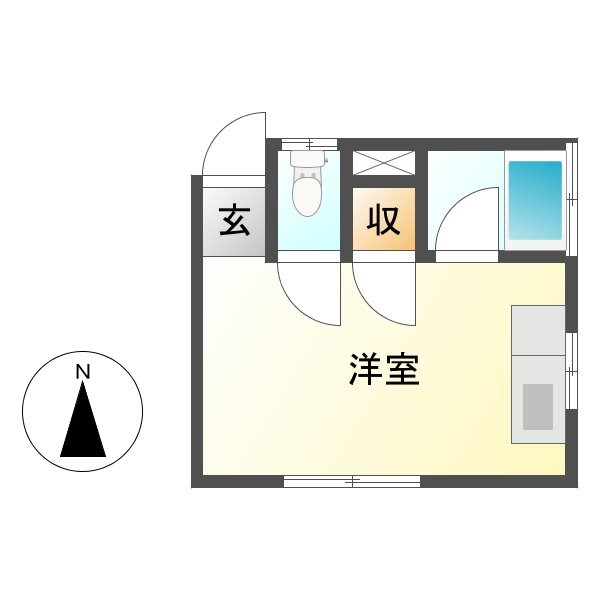 あかつき荘（2号棟） 間取り