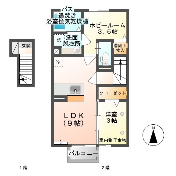 ブルーシエル　Ｂ棟 間取り