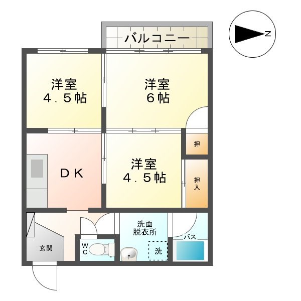 村越第一マンション  間取り