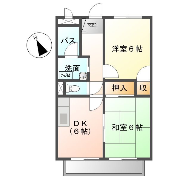 サープラスタカサゴＢ 間取り