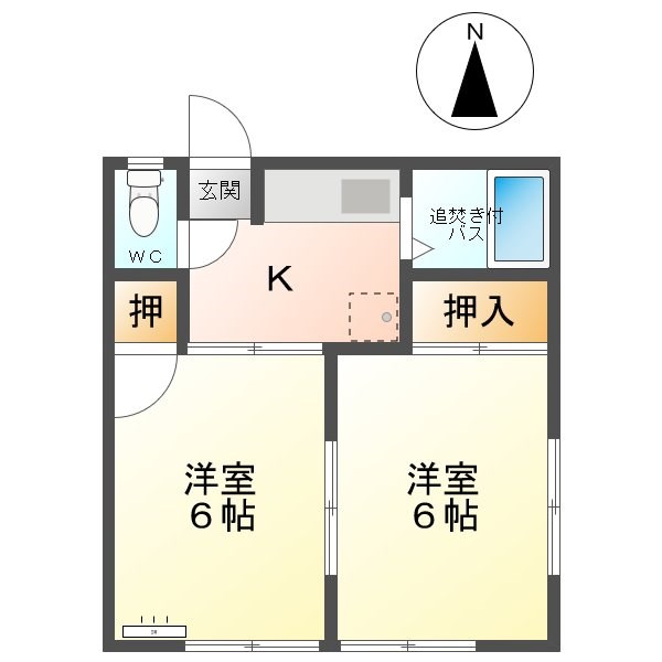ラセーヌ村前Ａ棟 間取り