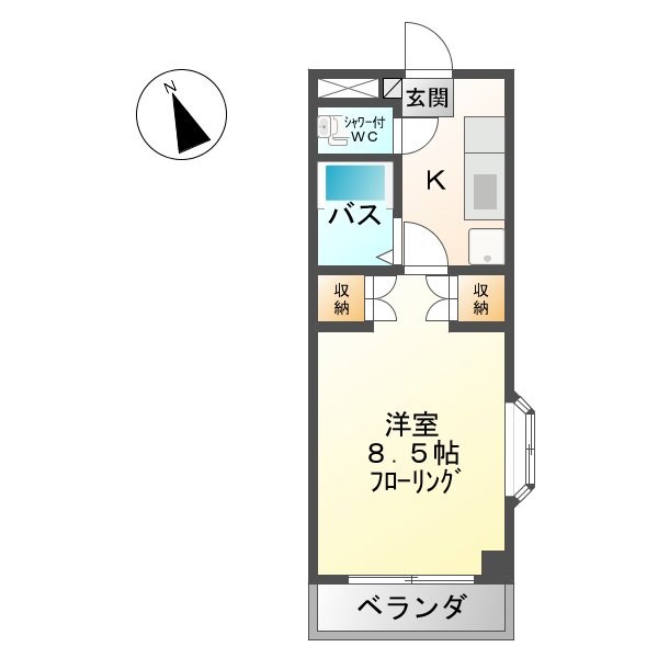 サン・シャトー国分 間取り