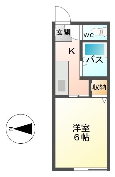 シティハイム山崎A 間取り