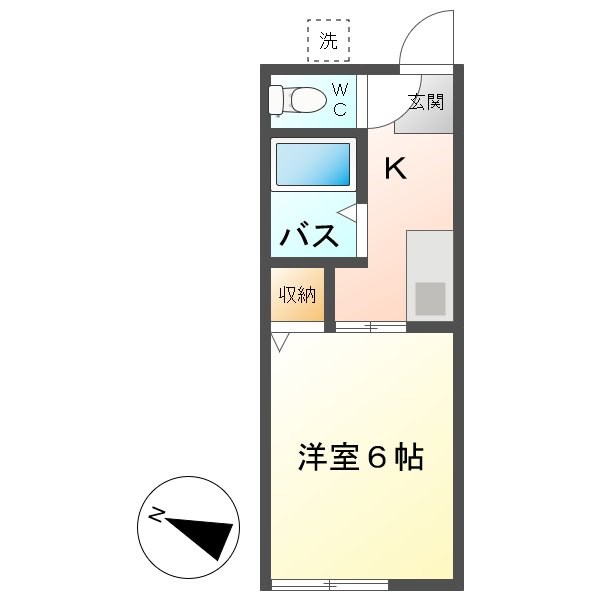 シティハイム山崎A 間取り