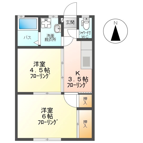 グリーンハウスB 間取り