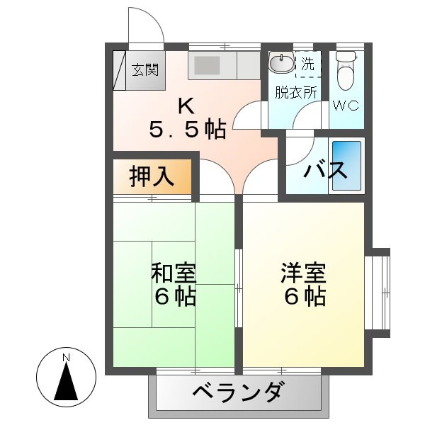 クレールあおば 間取り