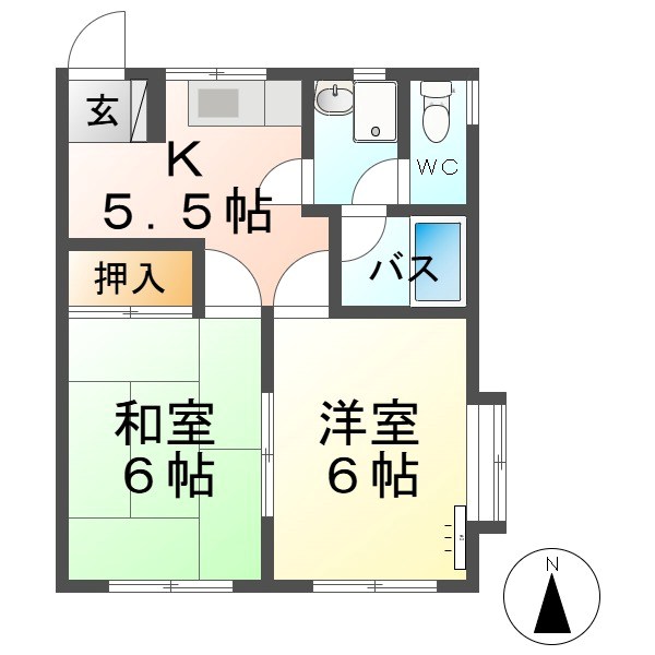 クレールあおば 間取り