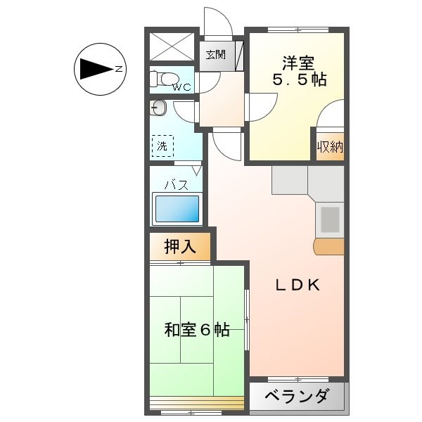 メゾン２１住吉Ｂ 間取り