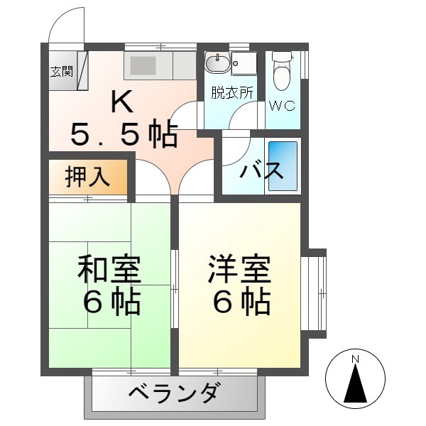 クレールあおば 間取り