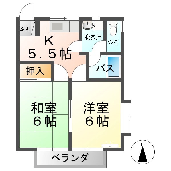 クレールあおば 間取り