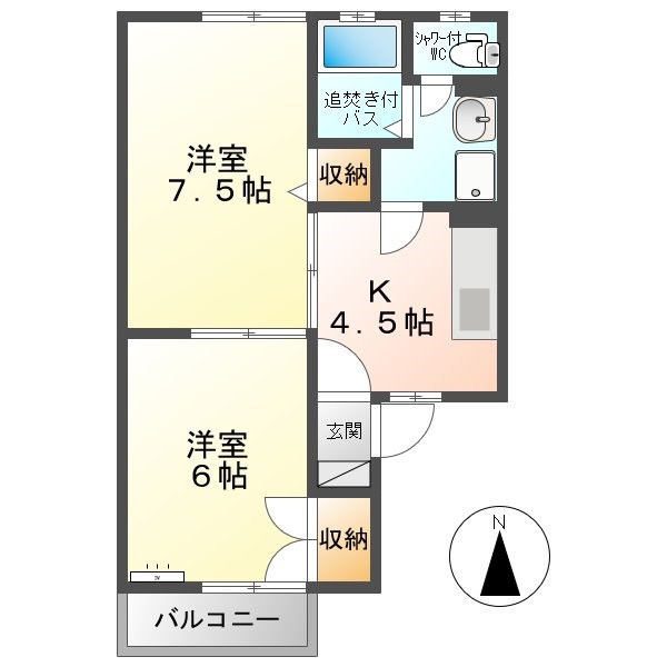 ボナール・ナカザワ　A  間取り