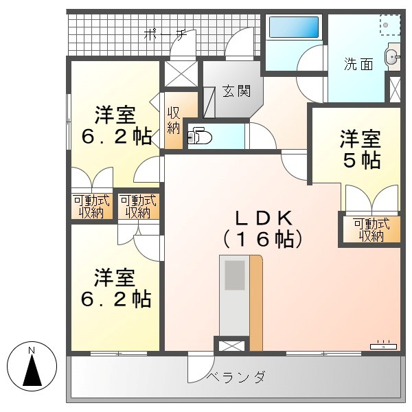Brandnew City E 間取り