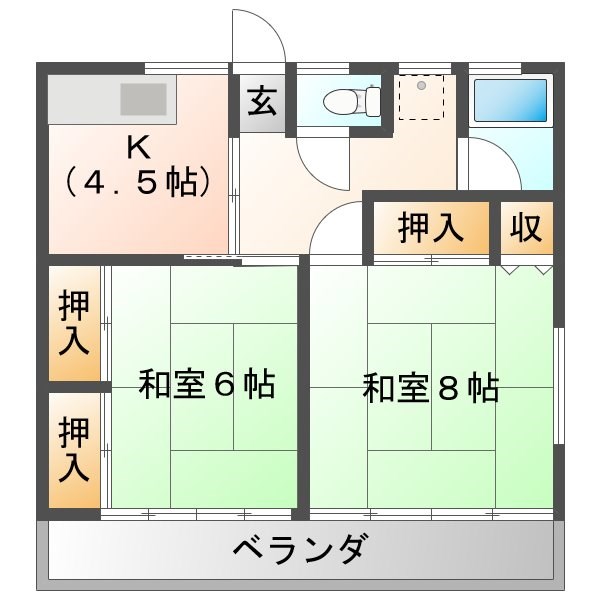 晴和ハイツ 間取り