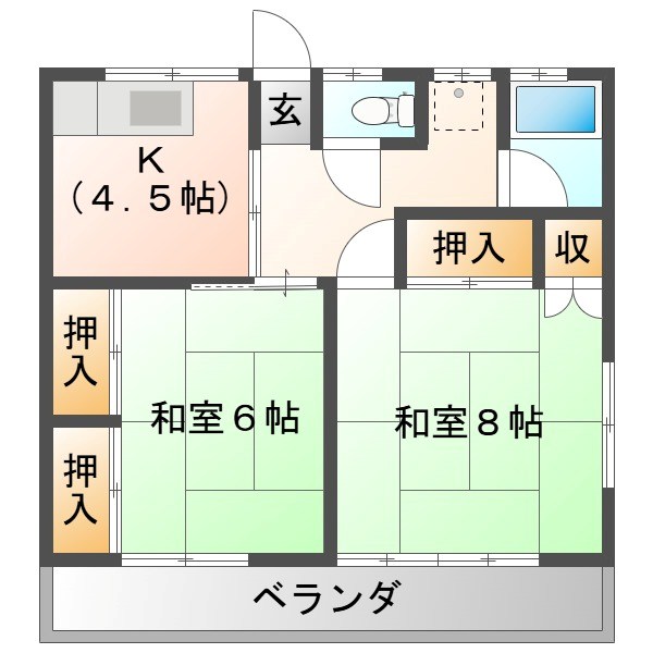 晴和ハイツ 間取り