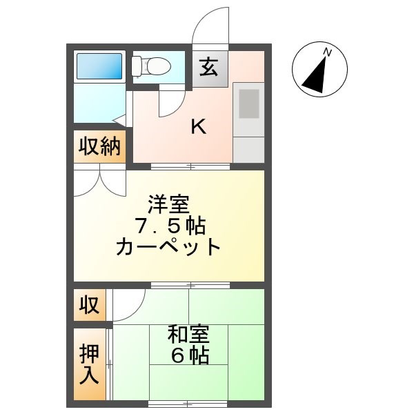 麻葉野ハイツ 間取り