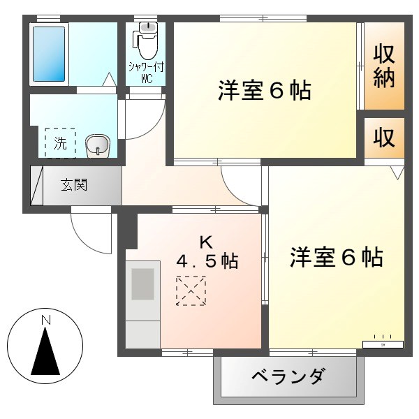 ボナール・ナカザワ　Ｂ 間取り