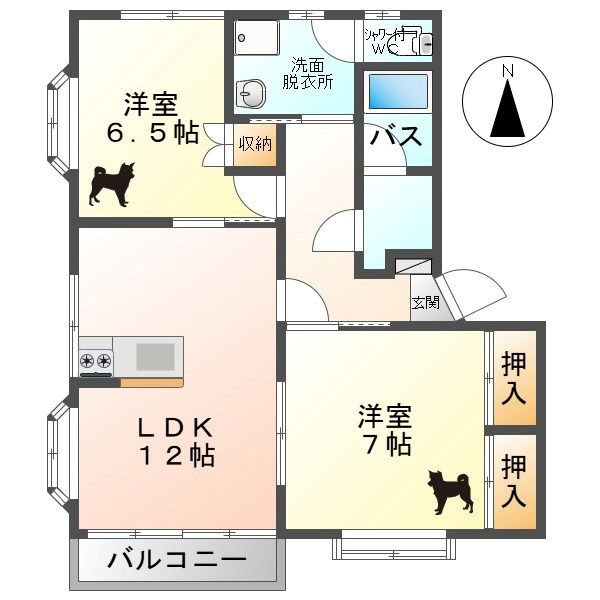 長野県上田市古里 間取り
