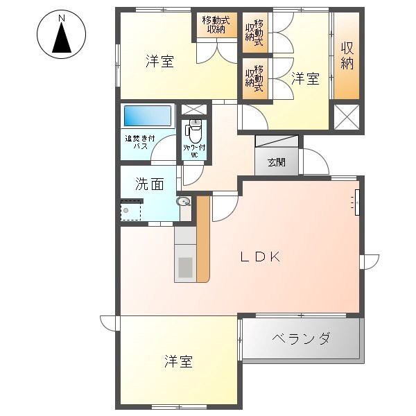 Brandnew City F 間取り