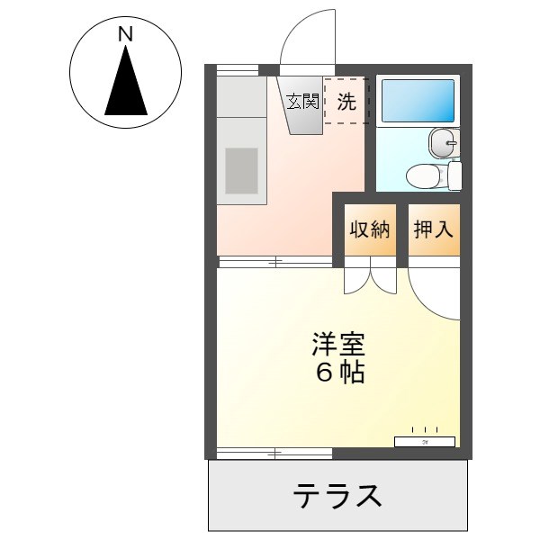 メゾンフローラ　A 間取り