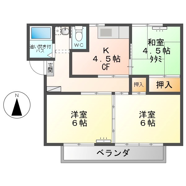 古里ハイツ 間取り