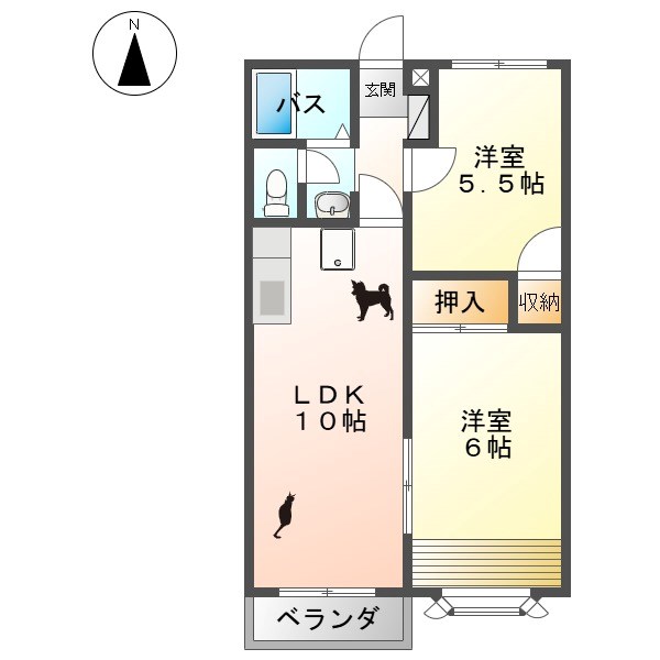 長野県上田市蒼久保 間取り